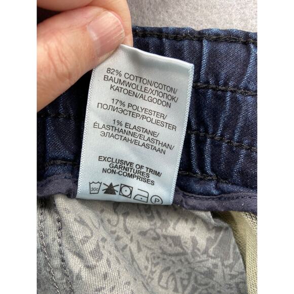 Silver Jeans Womens Sz 28x27 Joga Sweat Pant Jeggings Dark Denim Pants Pockets - Picture 14 of 15